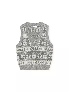 Logo Wool Mix Vest K2036