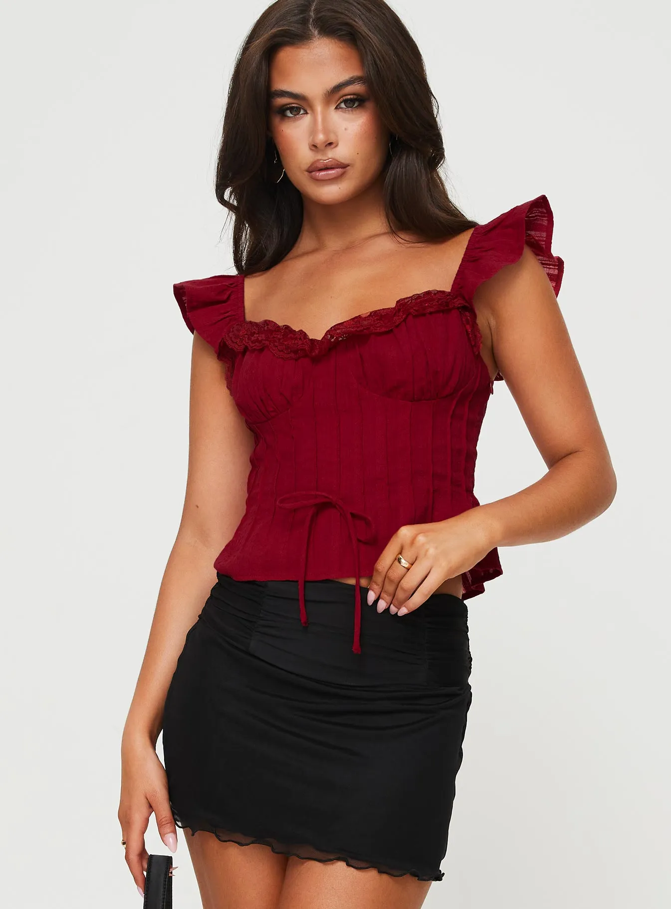 Mylan Top Burgundy