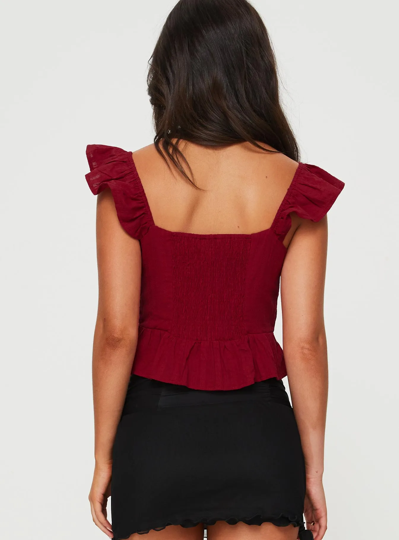 Mylan Top Burgundy