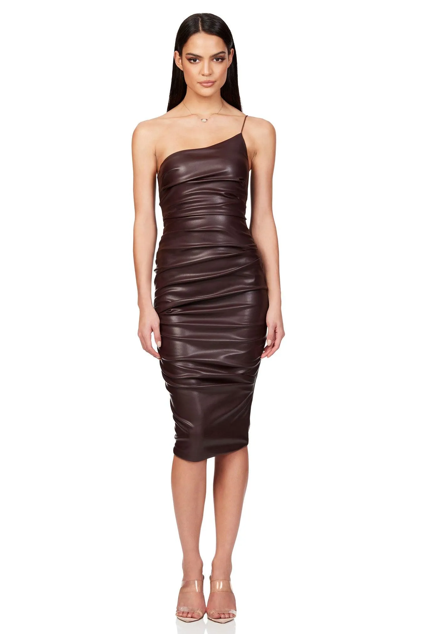 Nookie Rhea Midi Dress - Chocolate