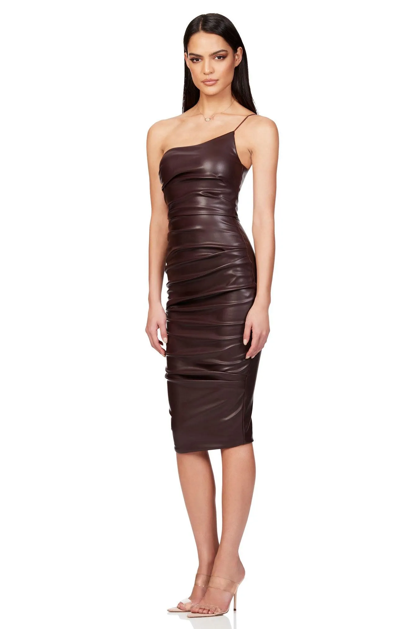 Nookie Rhea Midi Dress - Chocolate