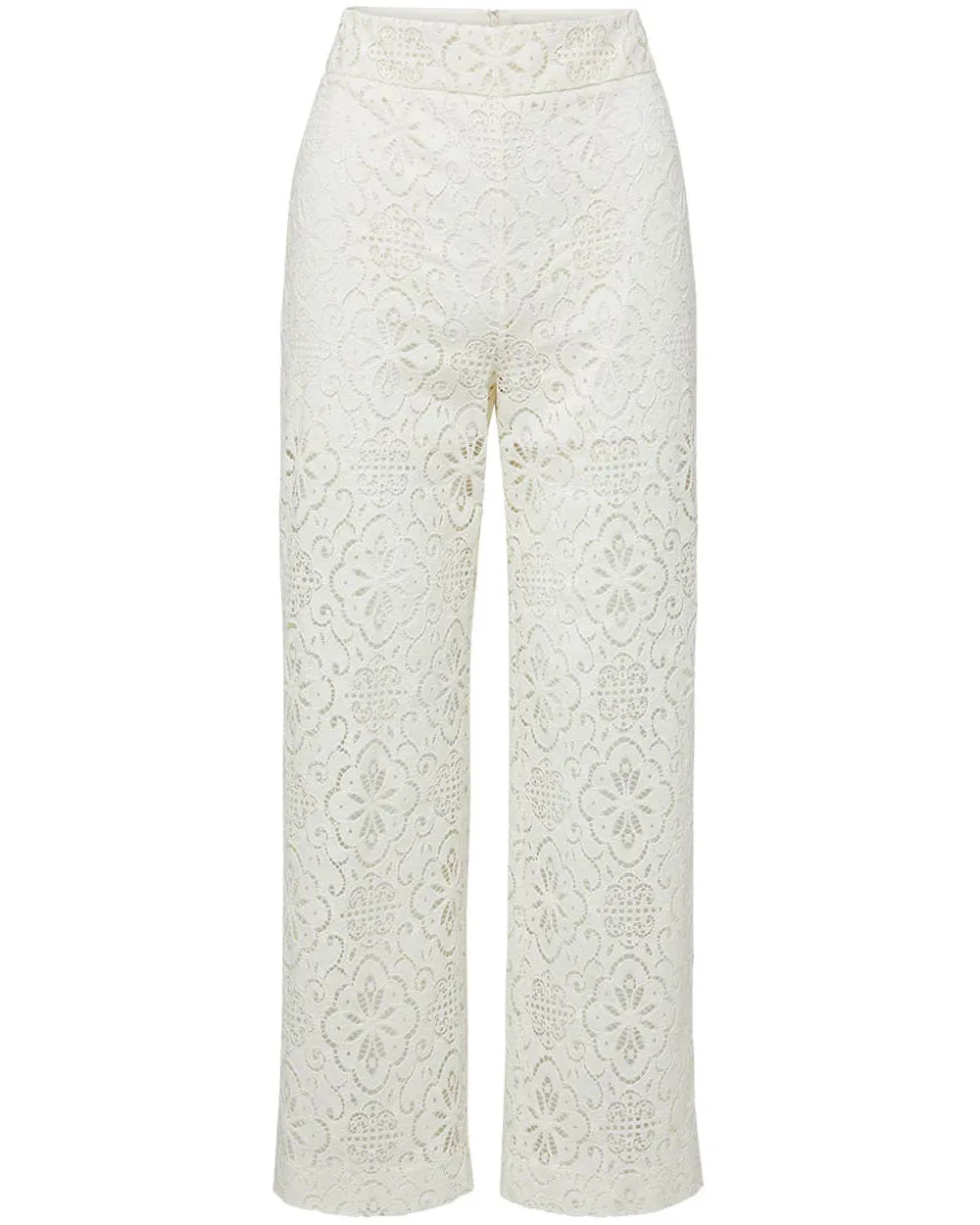 Off White Lace Kehlani Pant