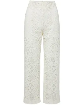 Off White Lace Kehlani Pant