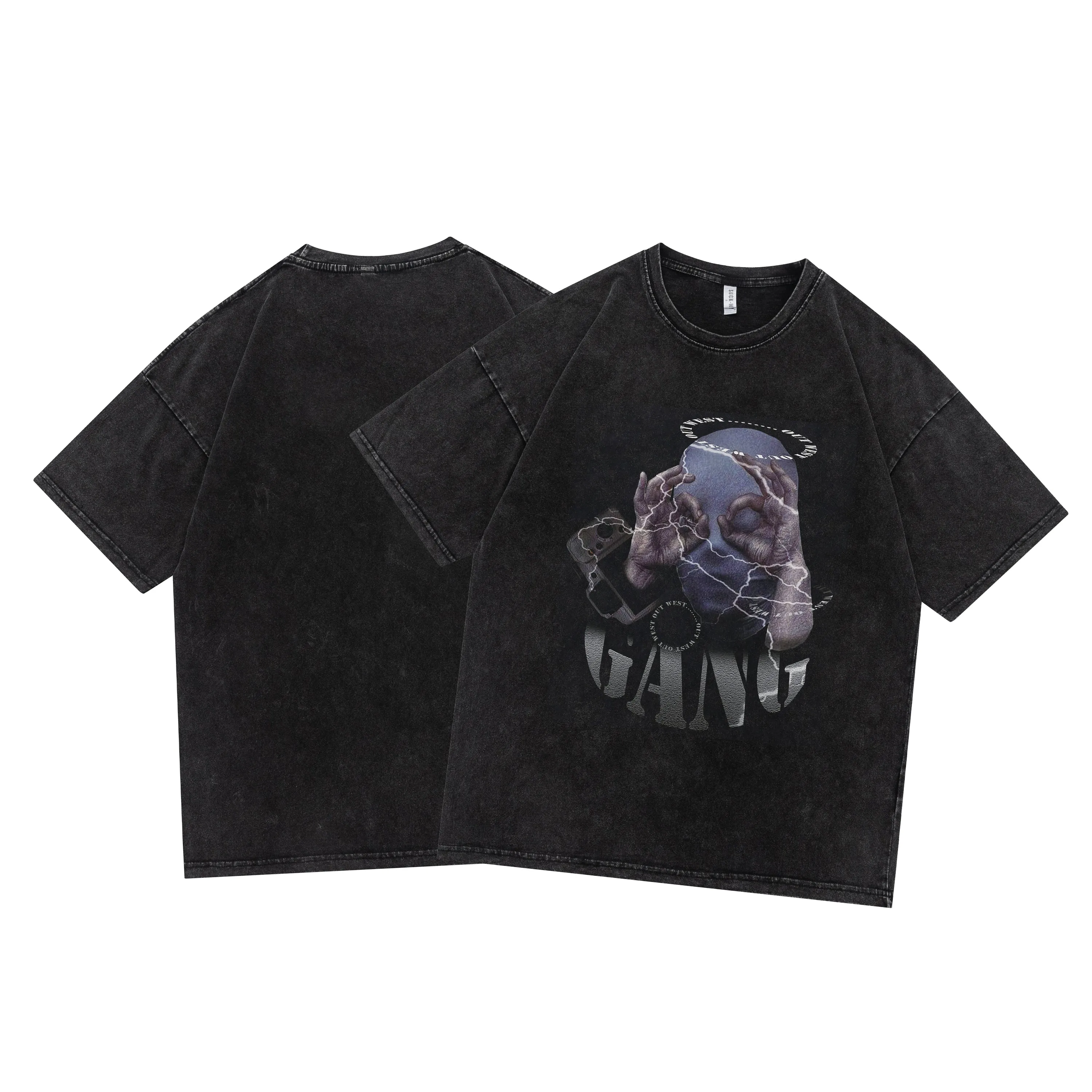 Oversize Heavyweight Cotton Acid Wash T-shirt