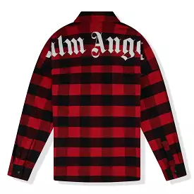 Palm Angels Check Flannel Red Shirt