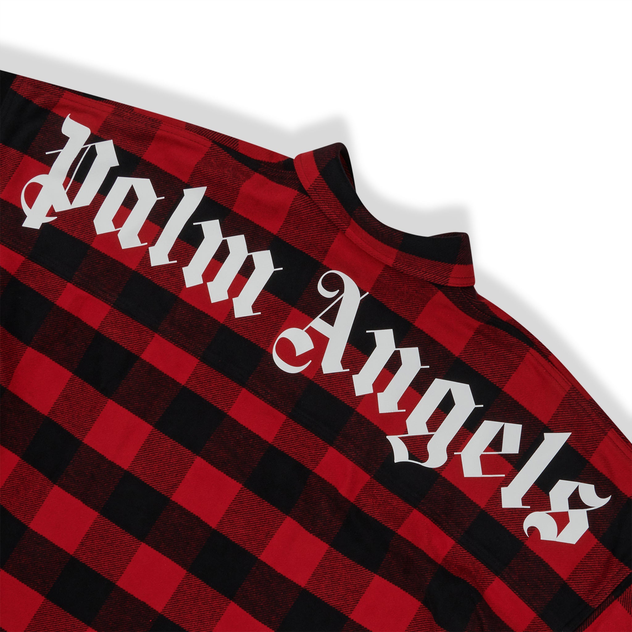 Palm Angels Check Flannel Red Shirt