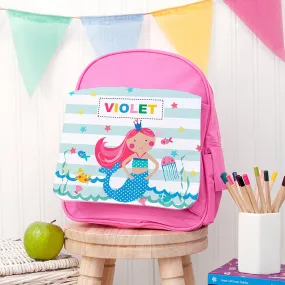 Personalised Girl's Mermaid Rucksack