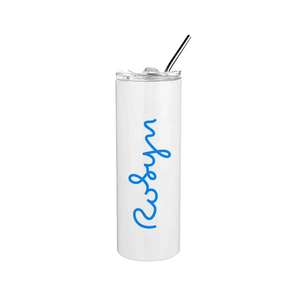 Personalised Summer Island Tumbler - Blue