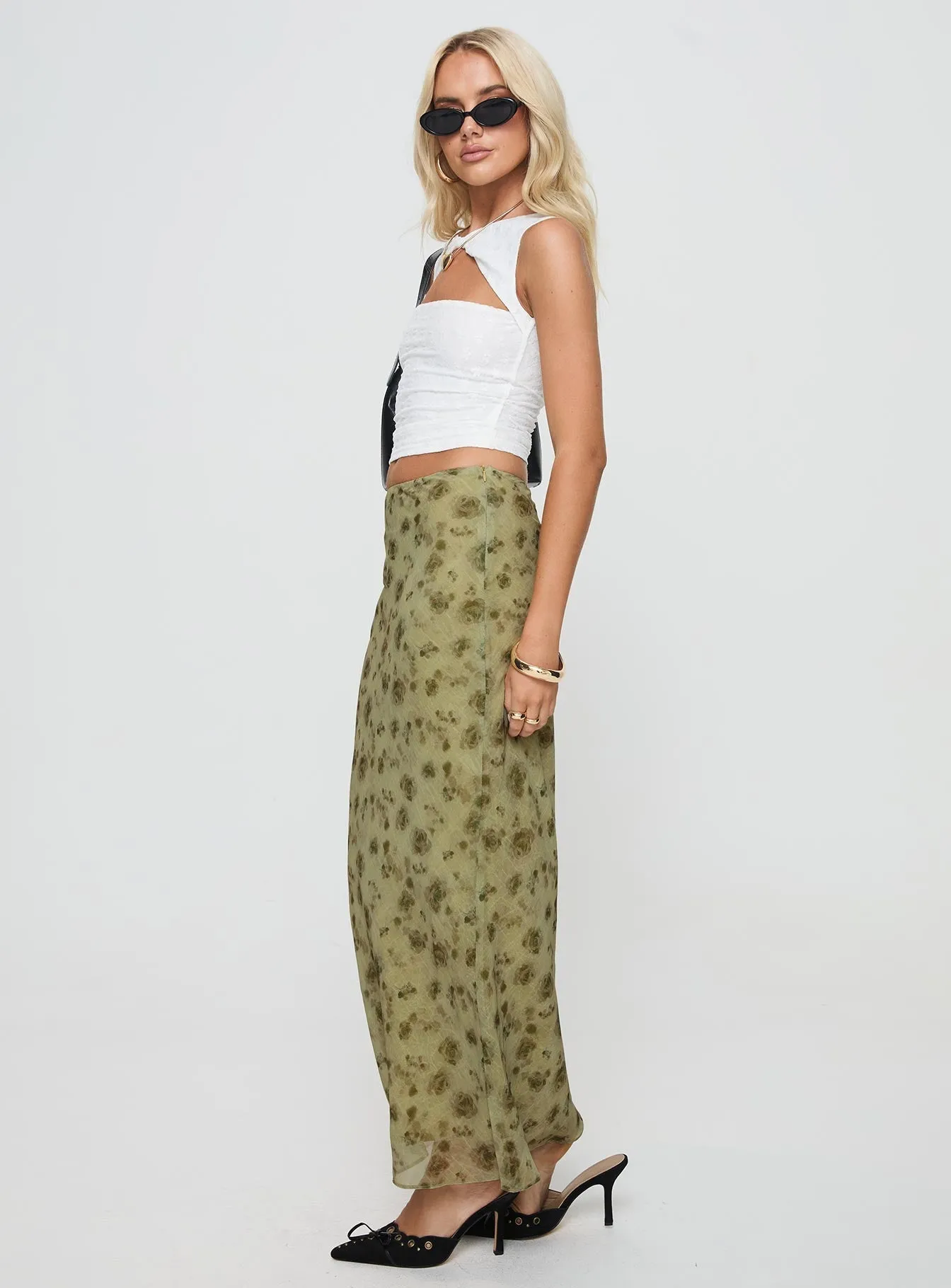 Piazia Maxi Skirt Green