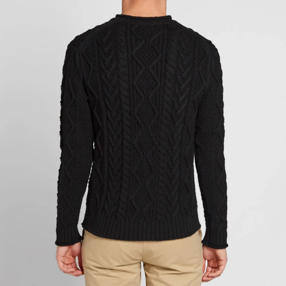 Polo Ralph Lauren Heavyweight Cable Crew KnitBlack