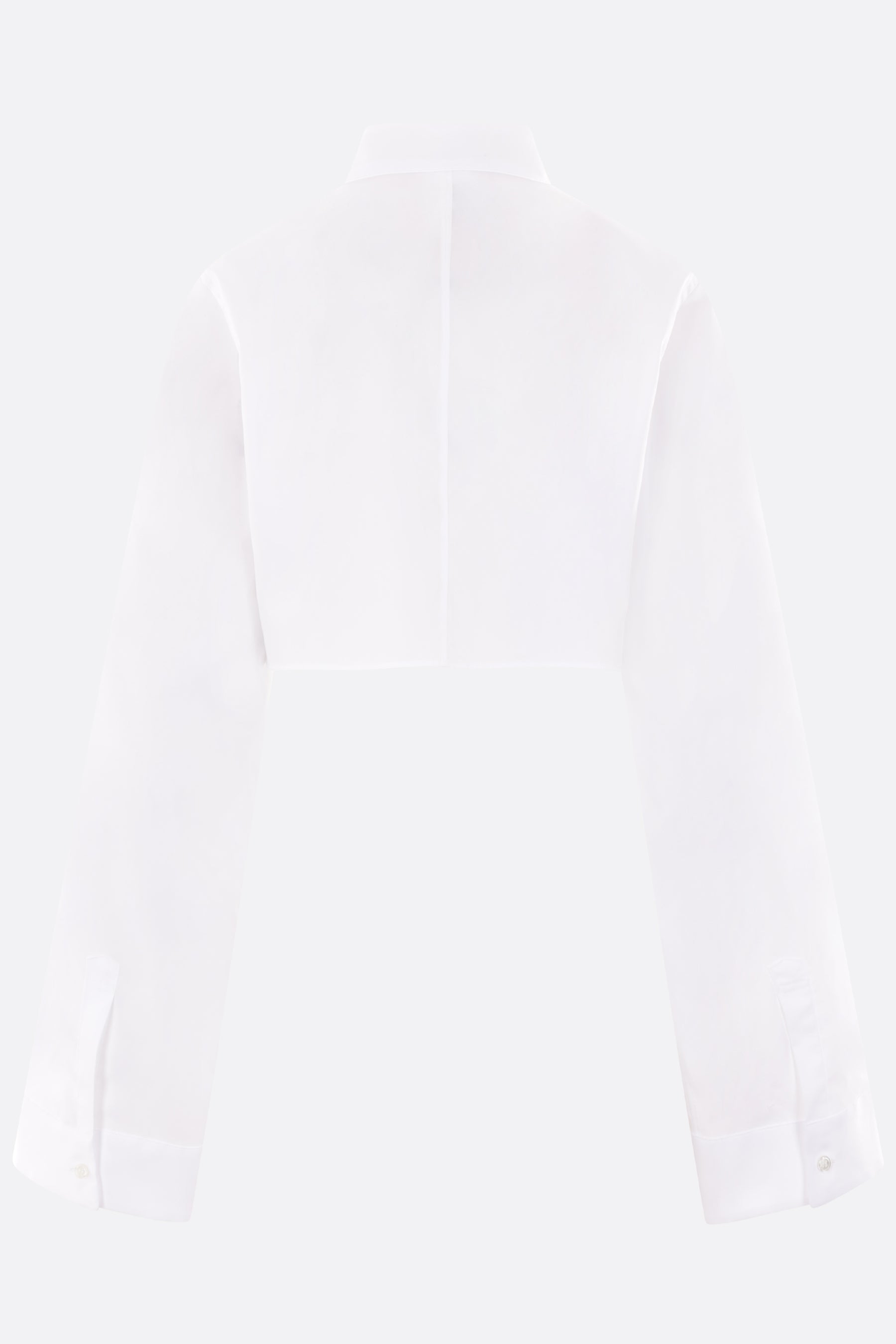 poplin cropped shirt