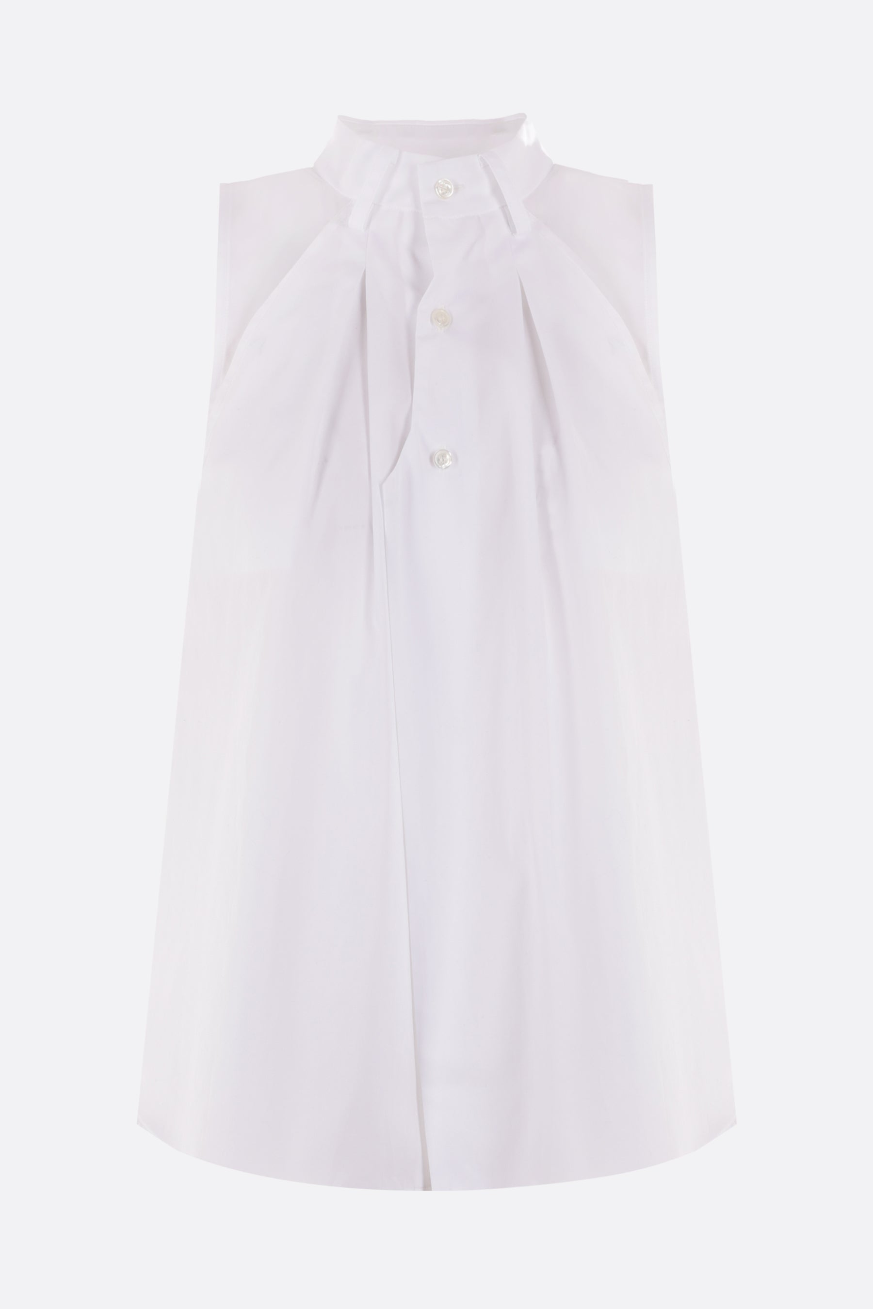 poplin sleeveless shirt