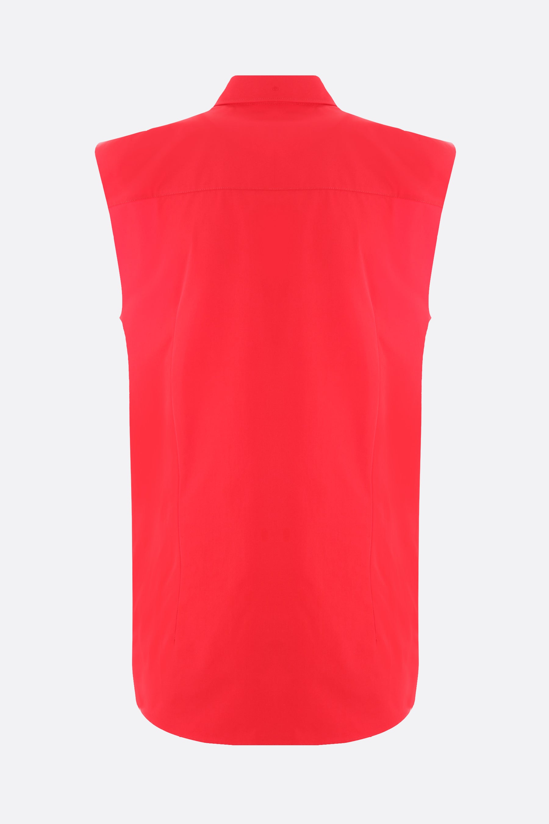 poplin sleeveless shirt