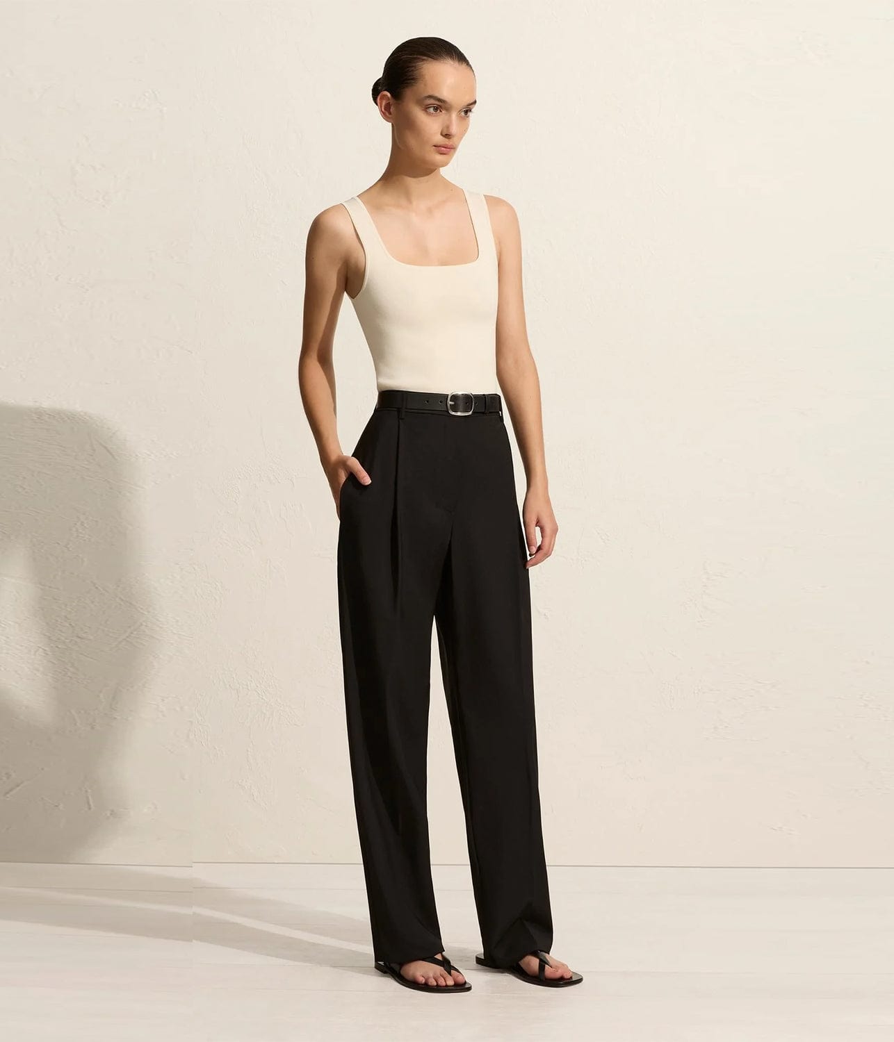 RELAXED TAILORED TROUSER BLACK