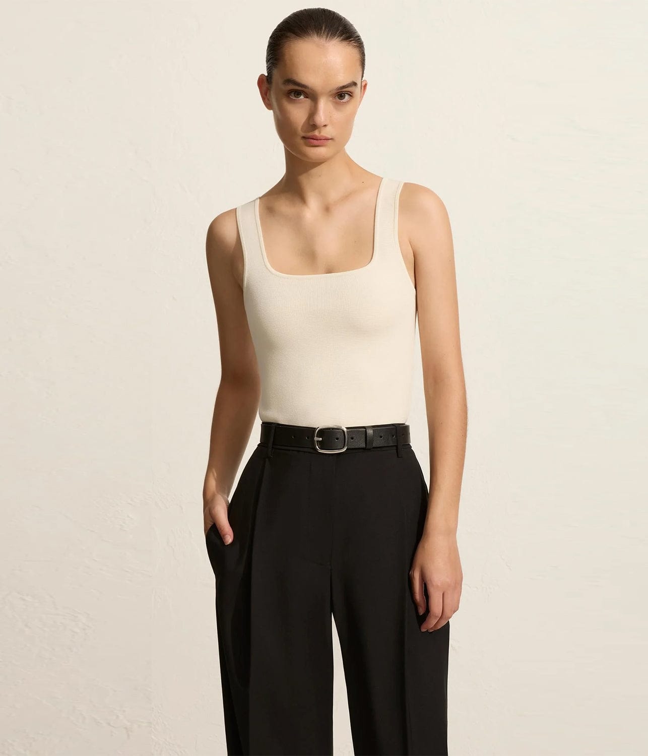 RELAXED TAILORED TROUSER BLACK