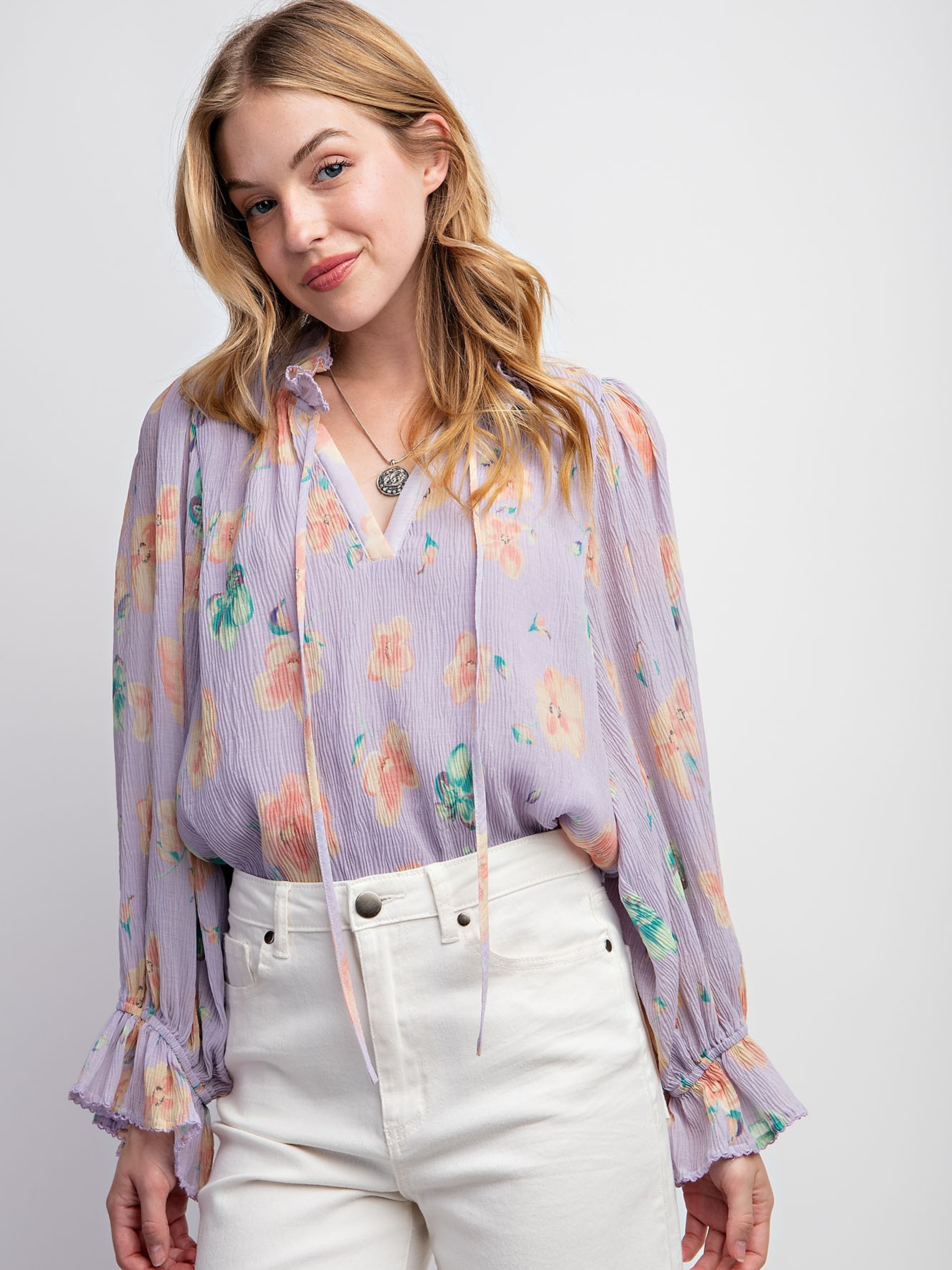 Secret Garden Chiffon Blouse