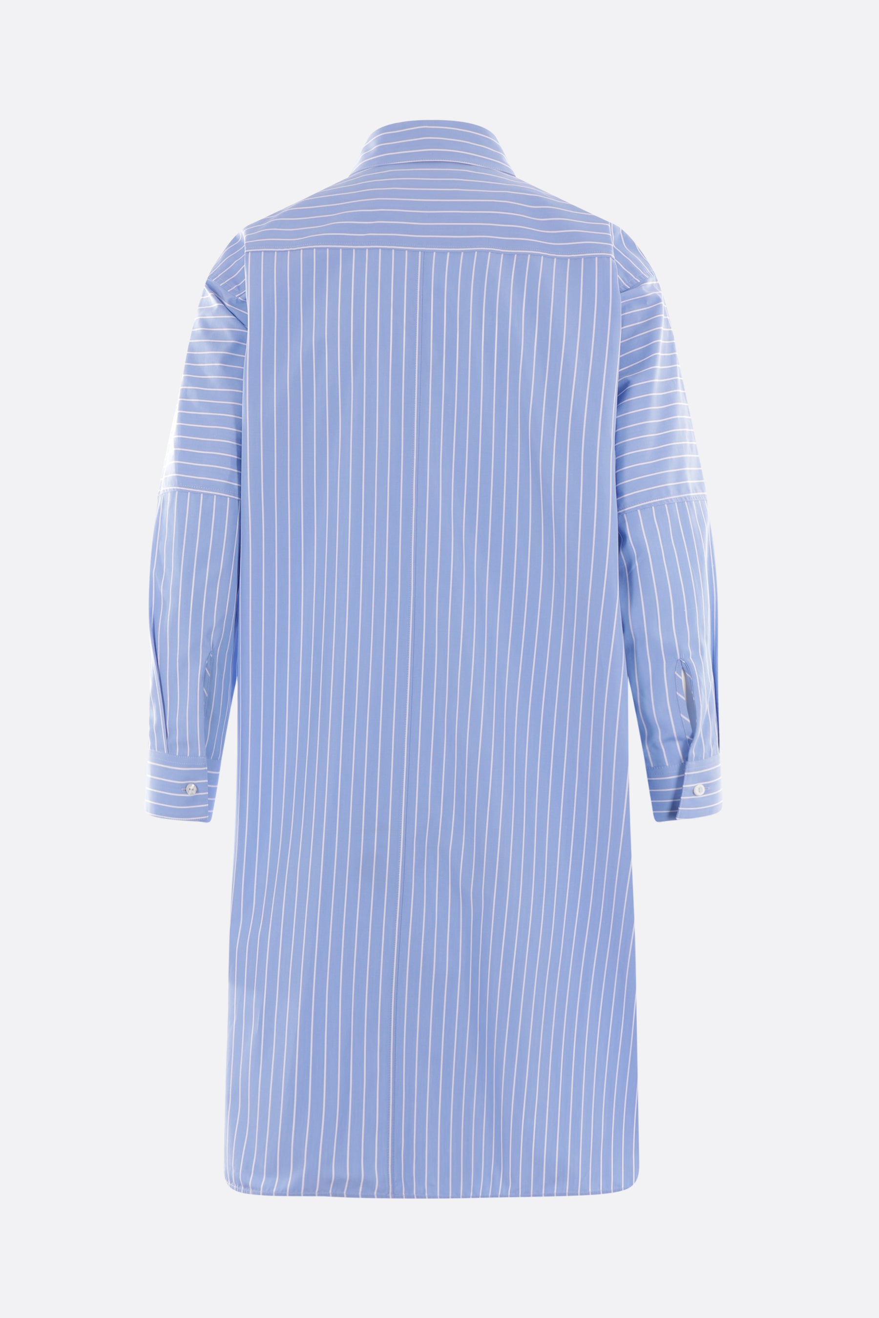 striped poplin oversize shirt