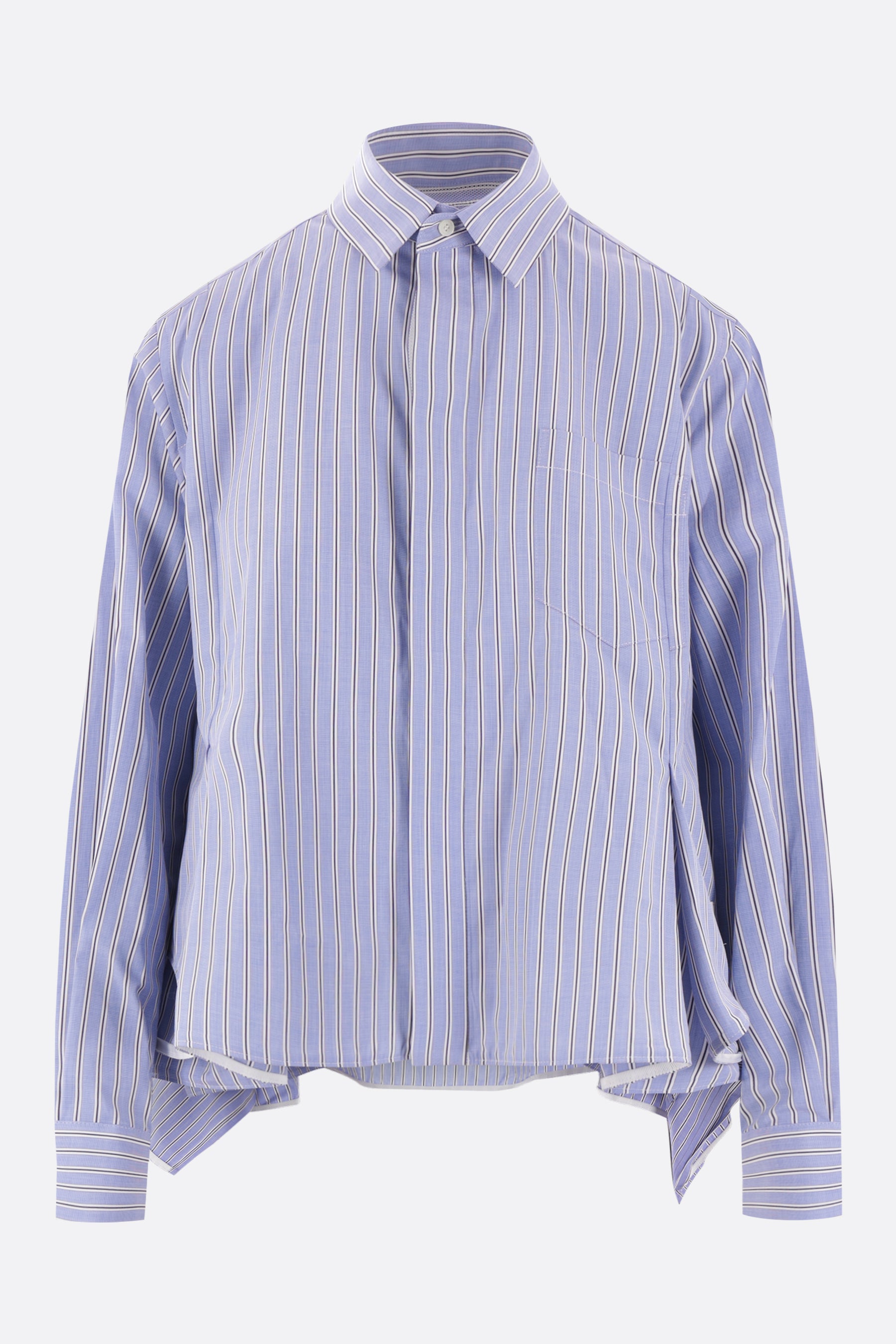 striped poplin shirt