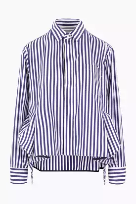 striped poplin shirt