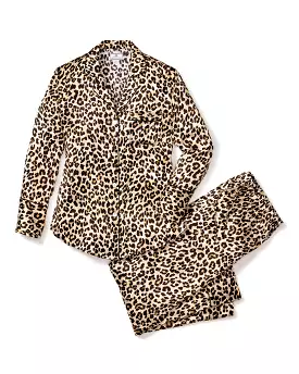 Veronica Beard x Petite Plume Silk Leopard Pajama Set