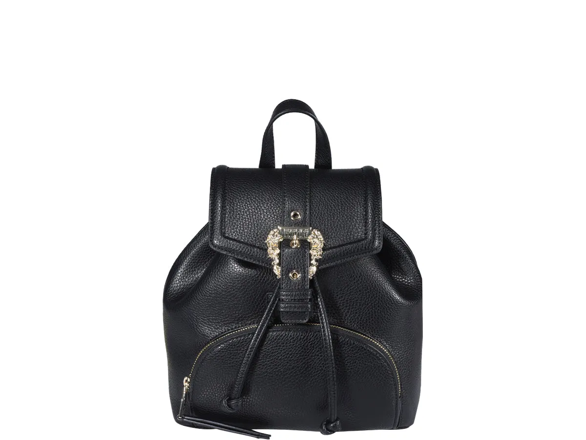 Versace Jeans Couture Logo Buckle Foldover Backpack