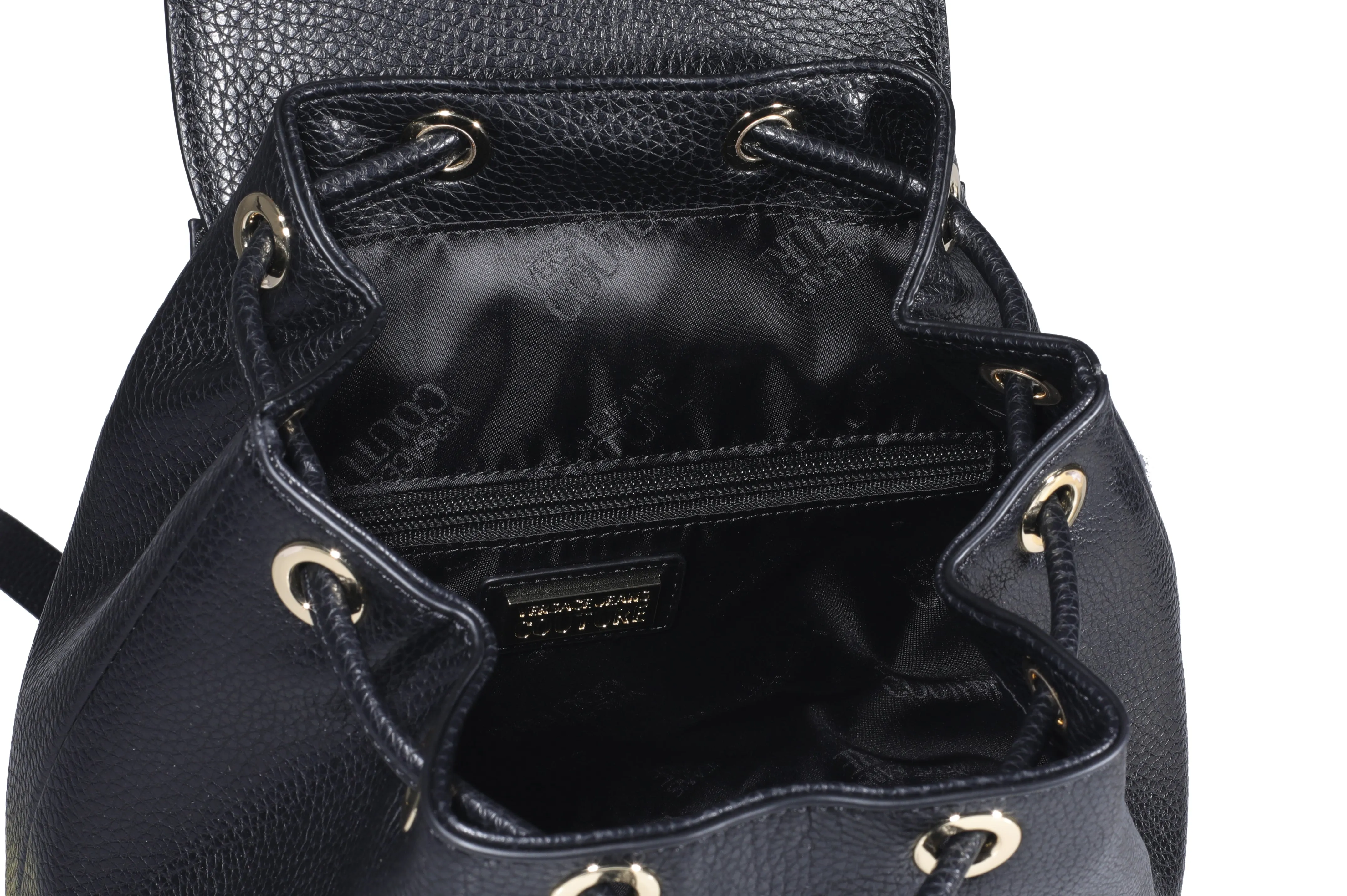 Versace Jeans Couture Logo Buckle Foldover Backpack