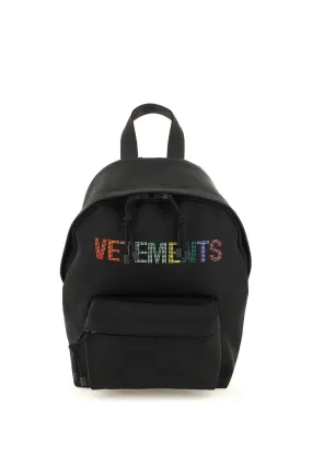 Vetements Logo Embellished Zipped Backpack