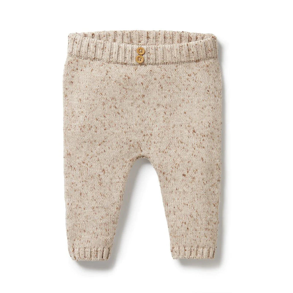 Wilson & Frenchy Knitted Legging - Almond Fleck