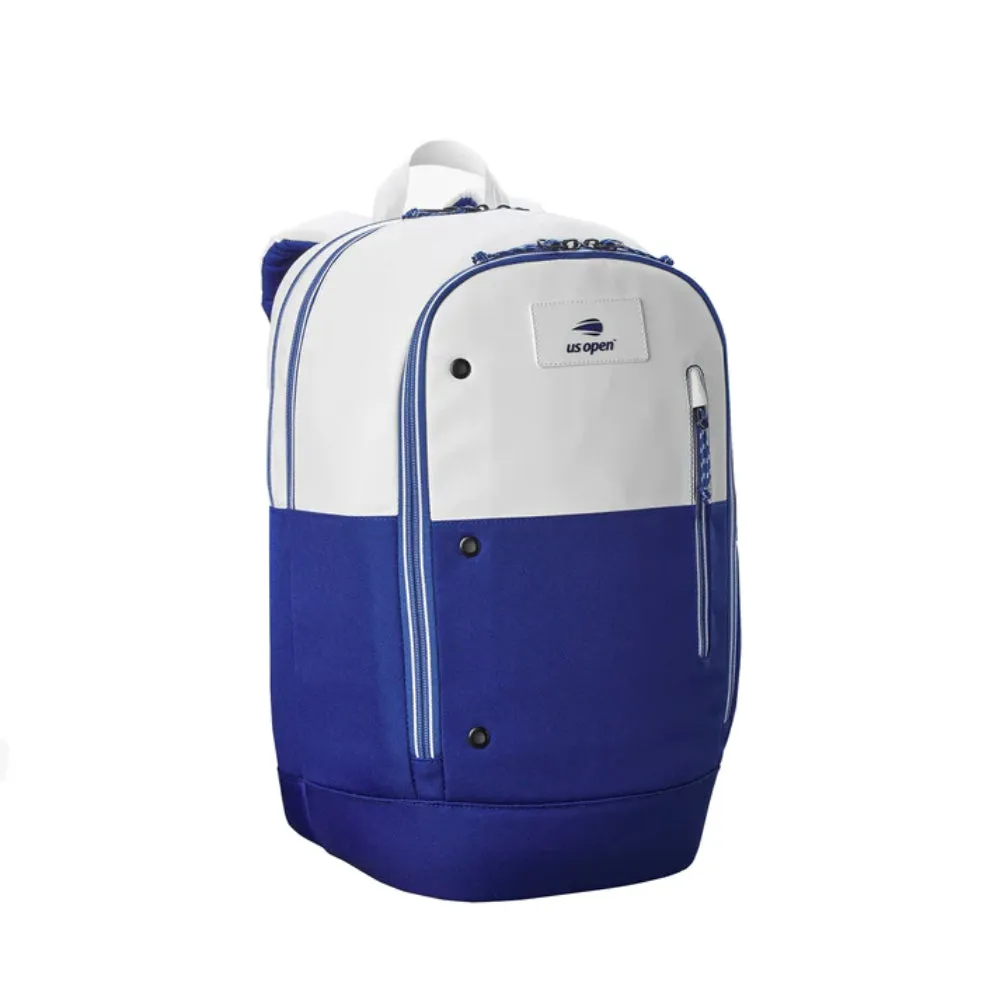 WILSON US Open 2023 Tour Tennis Backpack (White/Blue)