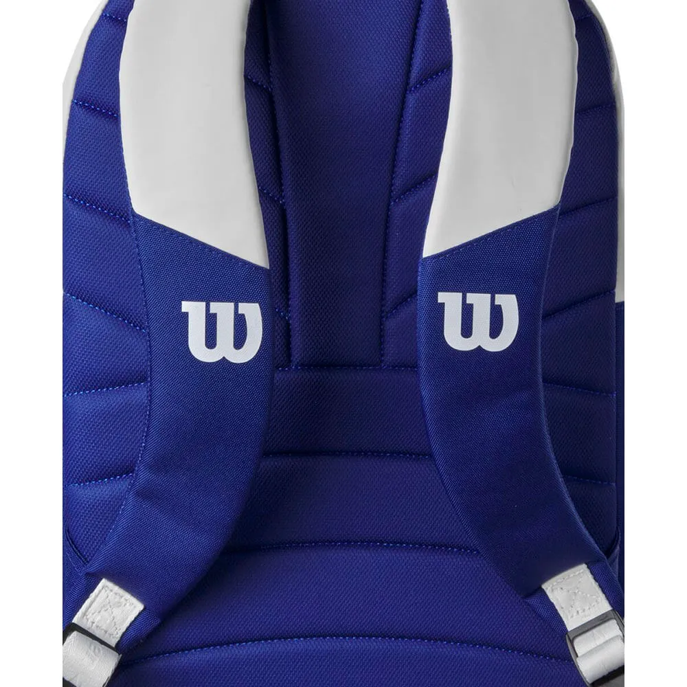 WILSON US Open 2023 Tour Tennis Backpack (White/Blue)