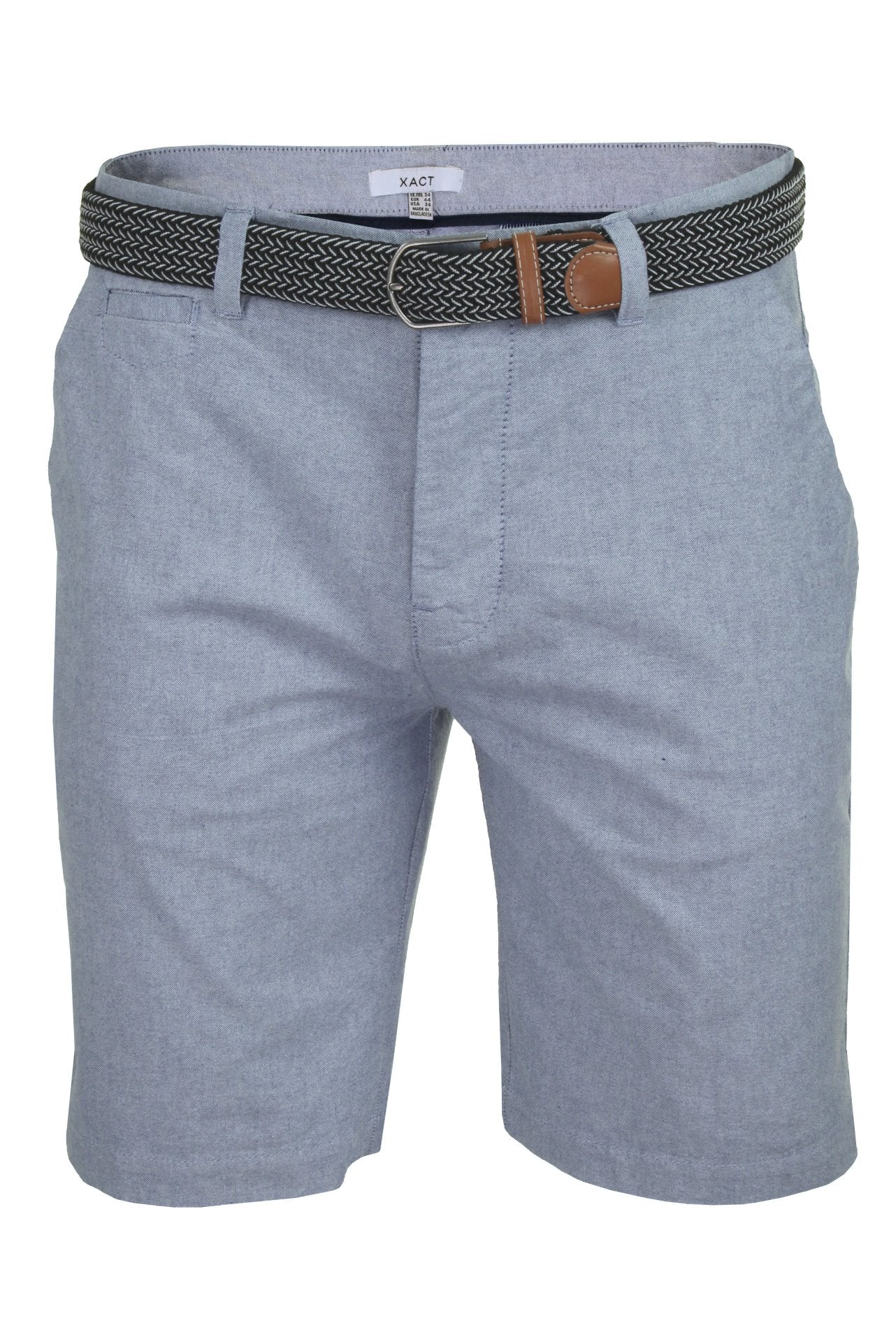 Xact Mens Oxford Chino Shorts with Belt