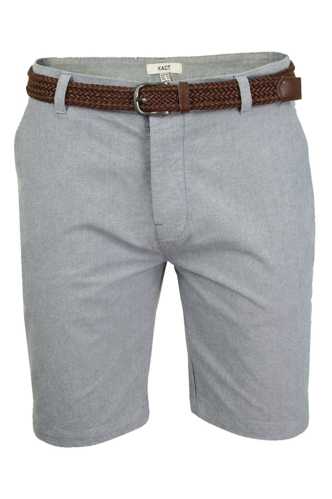 Xact Mens Oxford Chino Shorts with Belt