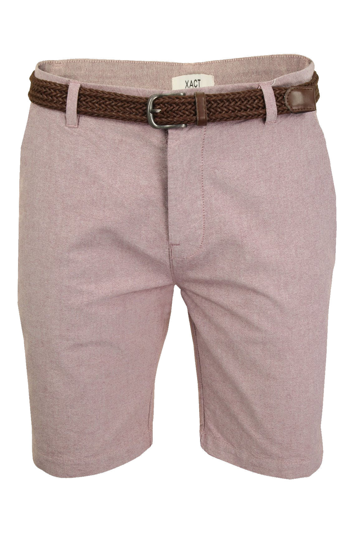 Xact Mens Oxford Chino Shorts with Belt