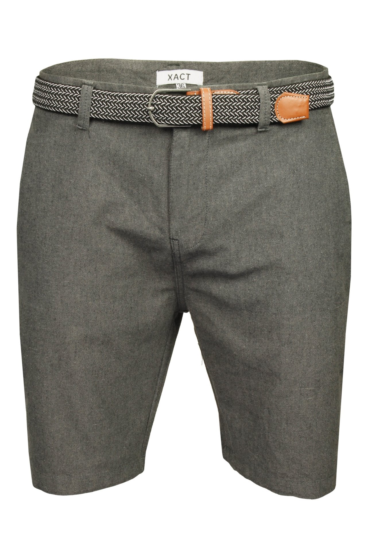 Xact Mens Oxford Chino Shorts with Belt